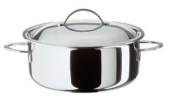 Spring Cristal Braadpan Met Deksel ø 24 Cm Rvs Glans