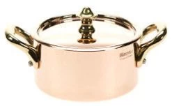 Mauviel M'minis Kookpan Met Deksel ø 9 Cm Koper Bronzen Hand