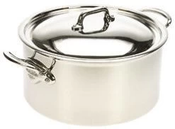 Mauviel M'Cook Kookpan Met Deksel Hoog Rond 28 Cm Rvs Glans