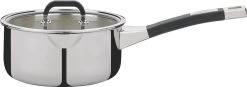Spring Fusion2+ Steelpan Met Glasdeksel ø 16 Cm 1,4 Liter Rvs