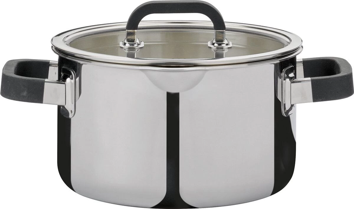 Spring Fusion2+ Kookpan Met Glasdeksel ø 24 Cm 4,7 Liter Rvs 1 Spring Fusion2+ Kookpan Met Glasdeksel ø 24 Cm 4,7 Liter Rvs