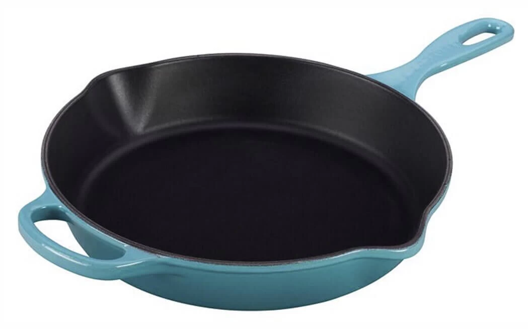 Le Creuset Skillet Hoge Koekenpan ø 26 Cm Gietijzer Caribbean Blue 1 Le Creuset Skillet Hoge Koekenpan ø 26 Cm Gietijzer Caribbean Blue