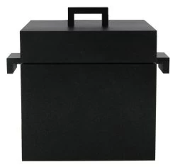 Alessi AR03 La Cubica Kookpan 2,4 Liter 21,5 X 17 Cm Gietaluminium Zwart