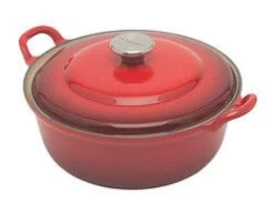 Le Creuset Faitout Braadpan Met Plaatstalen Deksel 2,4 Liter ø 24 Cm Gietijzer Rood