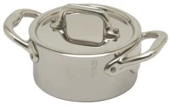 Mauviel M'Minis Kookpan Met Deksel Rond ø 9 Cm Rvs