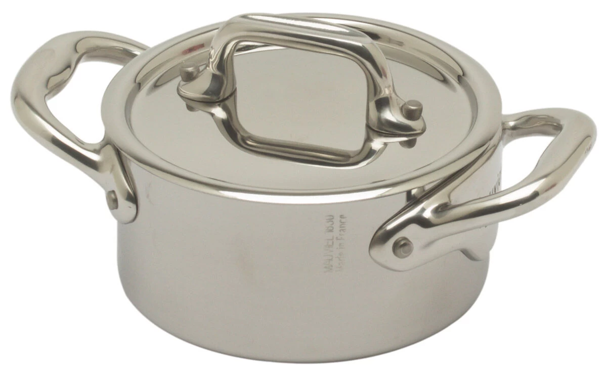 Mauviel M'Minis Kookpan Met Deksel Rond ø 9 Cm Rvs 1 Mauviel M'Minis Kookpan Met Deksel Rond ø 9 Cm Rvs