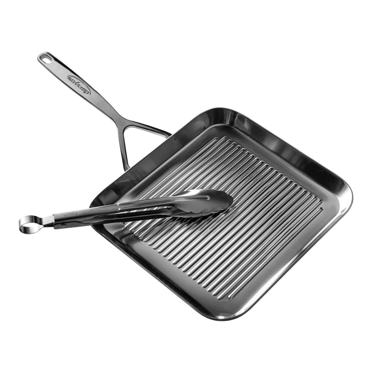 Demeyere Specialties 5 Grillpan 28 X 28 Cm Rvs + Gratis Tang T.w.v. €14,95 2 Demeyere Specialties 5 Grillpan 28 X 28 Cm Rvs + Gratis Tang T.w.v. €14,95 - Afbeelding 2