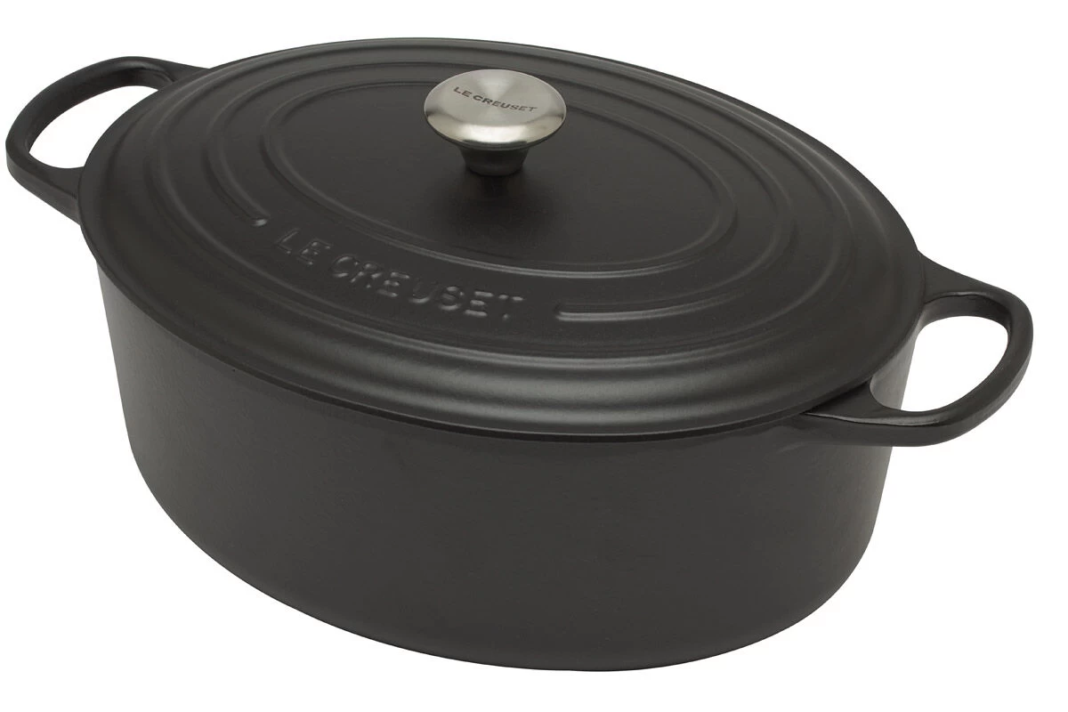 Le Creuset Signature Braadpan Ovaal 8,9 Liter ø 35 Cm Gietijzer Mat Zwart 1 Le Creuset Signature Braadpan Ovaal 8,9 Liter ø 35 Cm Gietijzer Mat Zwart