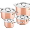 DUCQ Pannenset Voor Inductie Koper 4-delig