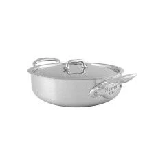 Mauviel M'Urban3 Lage Braadpan Met Rvs Deksel ø 20 Cm Rvs