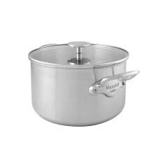 Mauviel M'Urban3 Kookpan Met Glazen Deksel ø 28 Cm Rvs