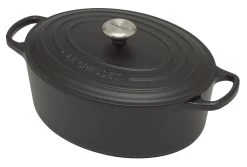 Le Creuset Signature Braadpan Ovaal 6,3 Liter ø 31 Cm Gietijzer Matzwart