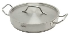 Inoxibar Industriële Lage Braadpan ø 28 Cm Rvs Mat