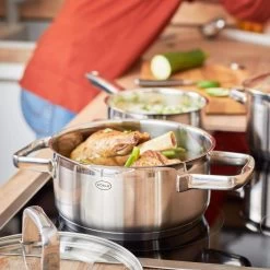 Rösle Charm Lage Kookpan Met Glasdeksel ø 20 Cm Rvs -Keuken Pot Winkel 91934 06