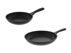 Cristel Cookway Koekenpannenset ø 24 + 28 Cm Aluminium Zwart