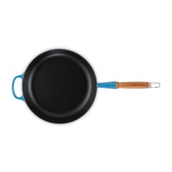 Le Creuset Sauteerpan Rond Met Open Greep ø 28 Cm Gietijzer Azure -Keuken Pot Winkel opengreep3 1 1