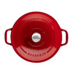 Chasseur Braadpan 4 Liter ø 24 Cm Gietijzer Rood 5 Chasseur Braadpan 4 Liter ø 24 Cm Gietijzer Rood -Keuken Pot Winkel round casserole rubis01