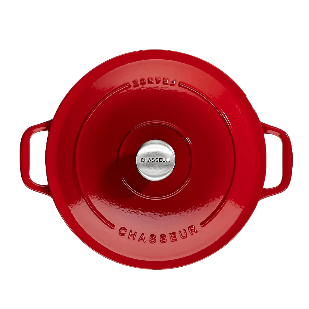 Chasseur Braadpan 4 Liter ø 24 Cm Gietijzer Rood 3 Chasseur Braadpan 4 Liter ø 24 Cm Gietijzer Rood - Afbeelding 3