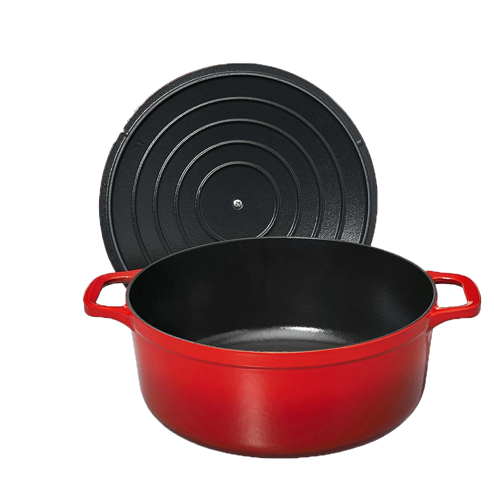 Chasseur Braadpan 4 Liter ø 24 Cm Gietijzer Rood 2 Chasseur Braadpan 4 Liter ø 24 Cm Gietijzer Rood - Afbeelding 2