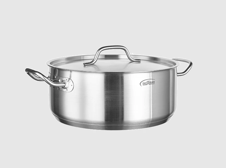 Inoxibar Lage Kookpan Met Deksel ø 28 Cm Rvs 1 Inoxibar Lage Kookpan Met Deksel ø 28 Cm Rvs