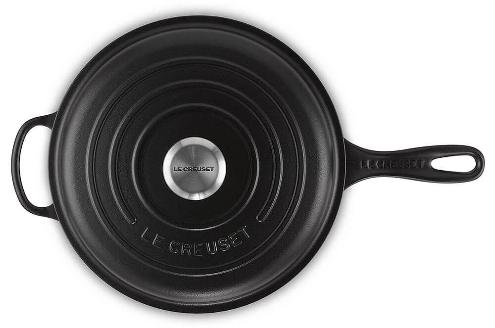 Le Creuset Signature Cassadou Braadpan ø 26 Cm Gietijzer Mat Zwart 4 Le Creuset Signature Cassadou Braadpan ø 26 Cm Gietijzer Mat Zwart - Afbeelding 4
