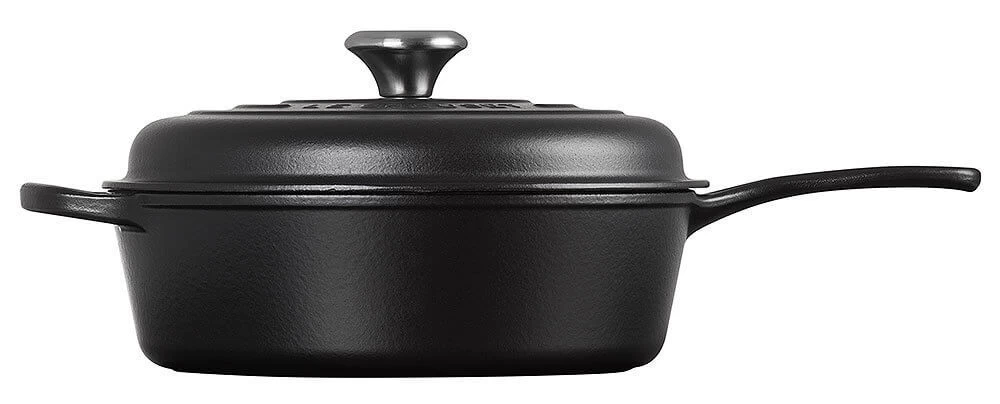 Le Creuset Signature Cassadou Braadpan ø 26 Cm Gietijzer Mat Zwart 2 Le Creuset Signature Cassadou Braadpan ø 26 Cm Gietijzer Mat Zwart - Afbeelding 2